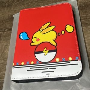 Card Binder Pikachu Inspired with 50 Pocket sleeves NWT